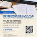 Curso-Taller «Revisiones de Alcance para la Investigación  Académica»